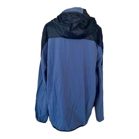Eddie Bauer Men’s Radius Hybrid Jacket, Windbreaker,Blue, Size Large, Hooded EUC - Picture 8 of 8